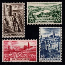 1948 - Luxembourg - AFA 429-32 - Frimærker - Landskaber - Komplet sæt - Postfrisk.
